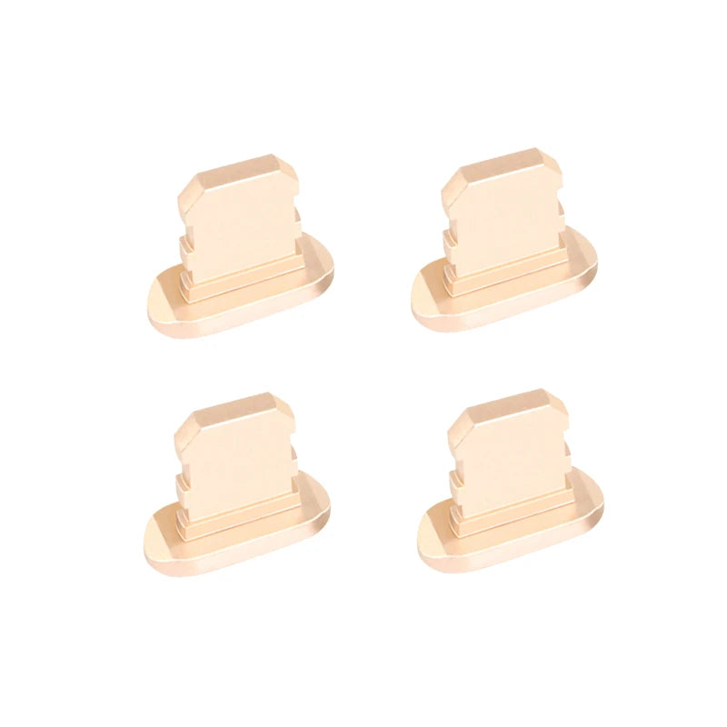 Premium Metall-Staubschutz für iPhone 15/14/13/12 Pro/Max/Plus/Mini | Ladeanschluss-Schutz, kompatibel mit iPhone & iPad