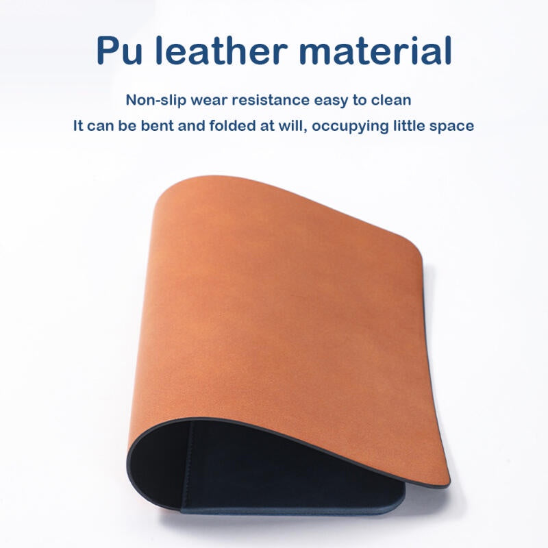 Premium Mouse Pad with High-Quality Qi Wireless Charging Pad for Smartphones, Apple iPhone, Samsung, iOS & Android Xiaomi, Huawei, USB-C, Phone Holder, 2-in-1 PU Leather Mat