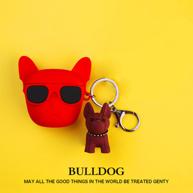 Hochwertige Apple AirTag Hülle: Lustiges Hundemotiv, Silikon Case | Schützende Anti-Verlust Cover für AirTags Locator