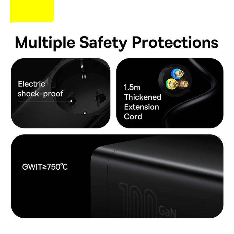 Premium 100W GaN3 Pro USB Ladegerät Desktop Ladestation - Typ C PD QC Quick Charge 4.0 3.0 Schnellladung - Phone Heaven Zone