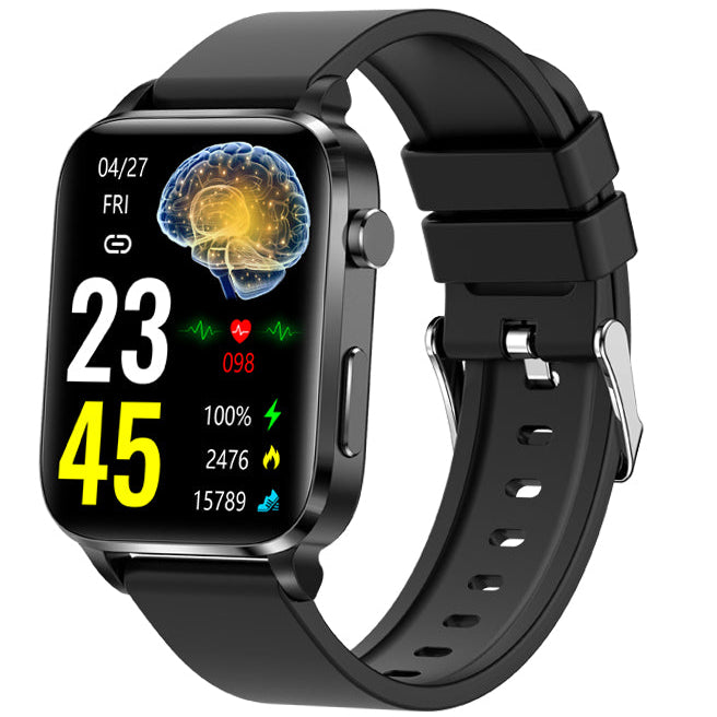 Premium Blutzucker-Smartwatch für Männer und Frauen: KI-Sprachassistent, Bluetooth-Anruf, Infrarot-SpO2-Sensor, Gesundheitsüberwachung, EKG, PPG, Schlaf-& Herzfrequenzmesser, Wasserdichter Fitness-Tracker, Full-Touch, Lange Akkulaufzeit: iOS & Android