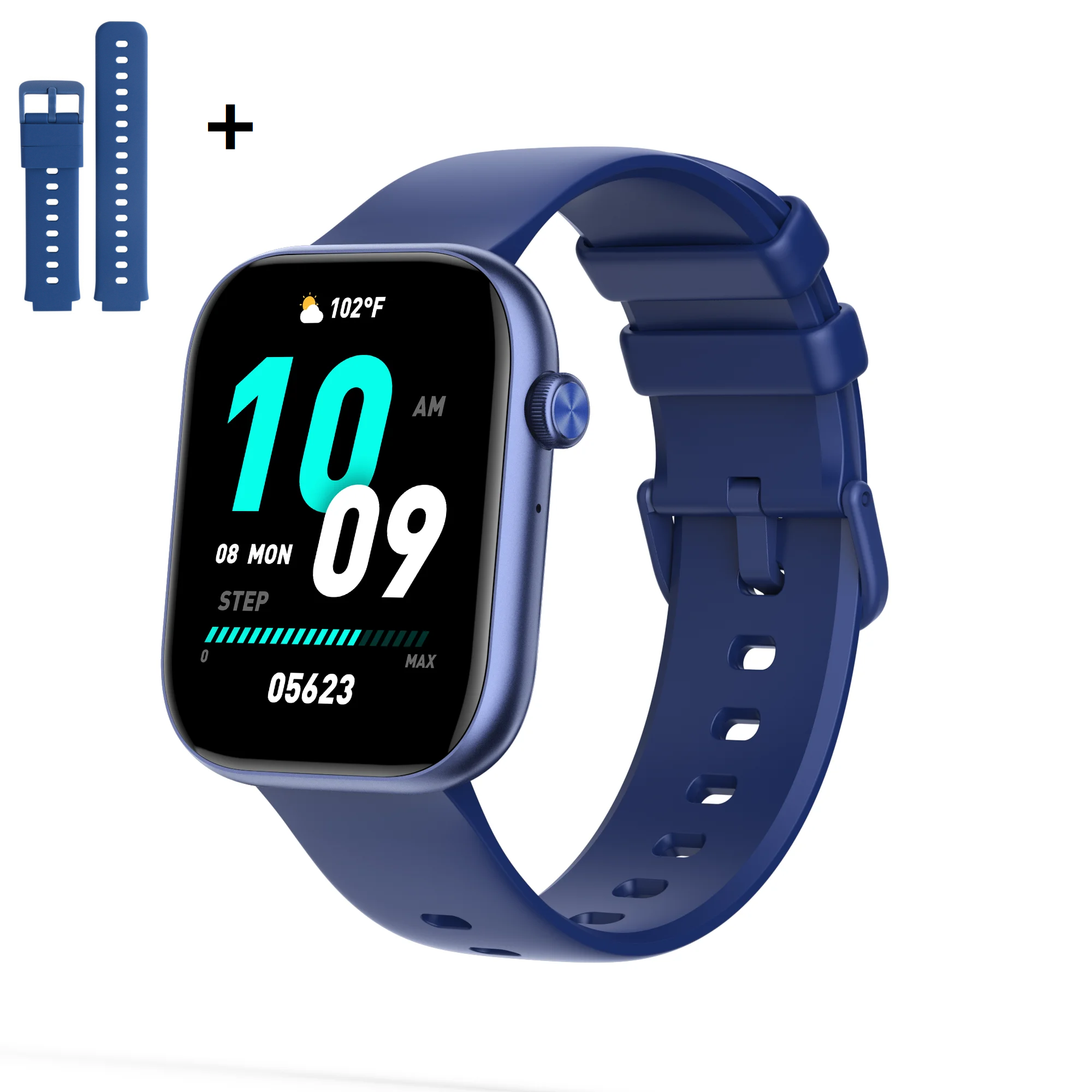 Premium Smartwatch Unisex – Fitnessuhr mit KI, Sprachanrufen, EKG, Blutzuckermessung, Gesundheitsüberwachung, IP68 wasserdicht, Schrittzähler, Puls- & Schlafmonitor, Benachrichtigungen & Sprachassistent – Für Damen & Herren