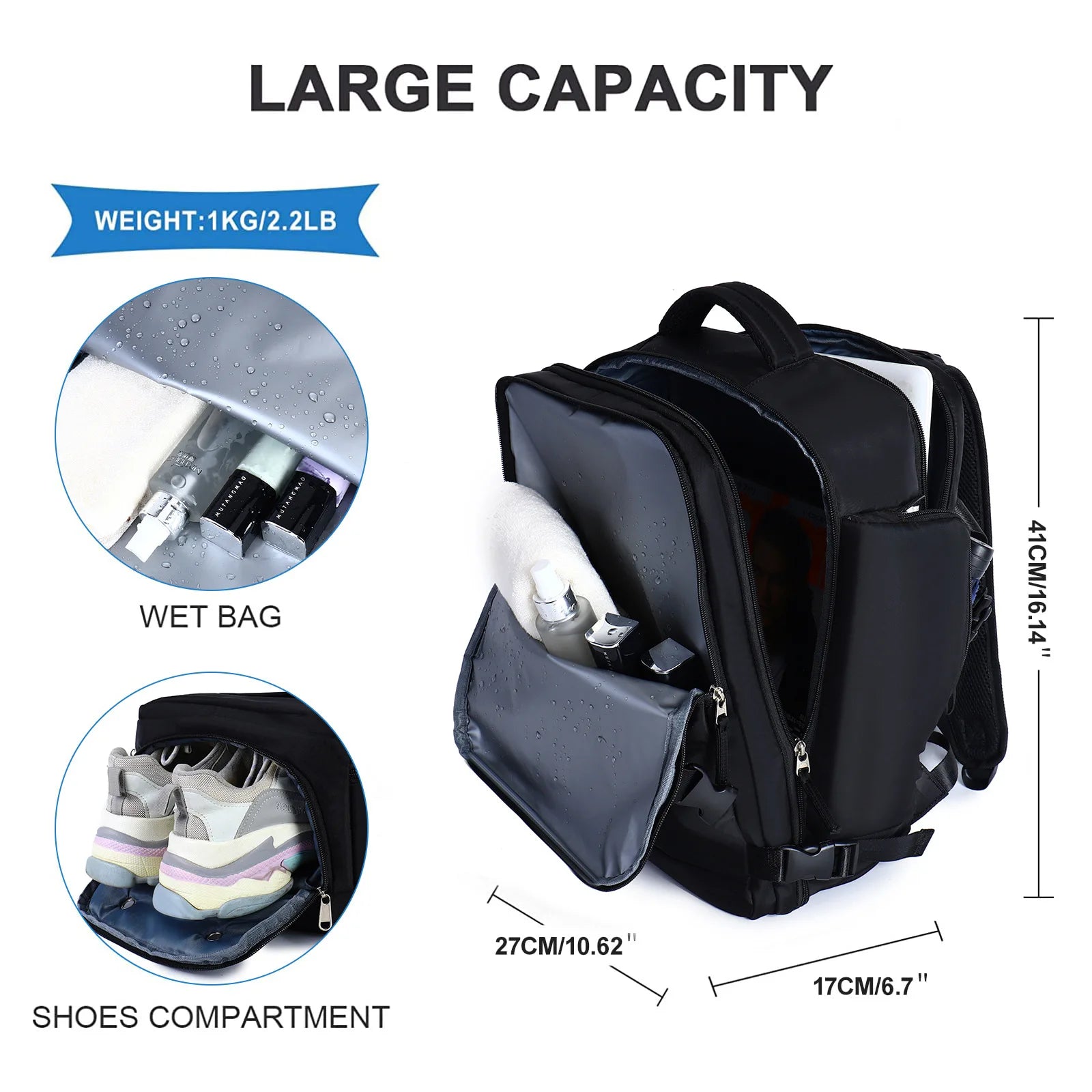 Premium Laptop Backpack Unisex for Men & Women – Limited Edition Waterproof Business Bag with USB Port, Expandable, Large Capacity, for MacBook & Laptops 13–17 Inch – Work, University, Travel, Daily Use