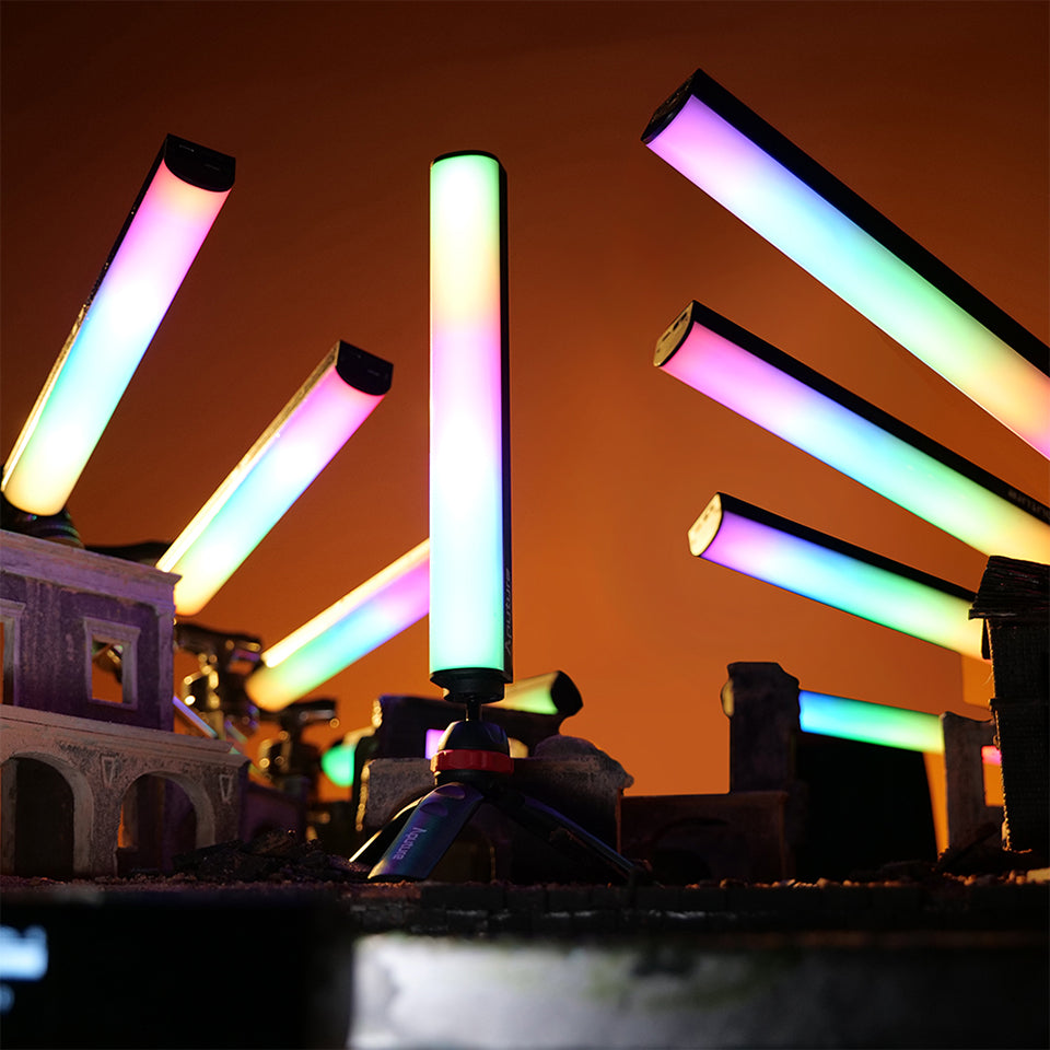 Premium RGB LED Video Licht Fotografie Füllen Kamera Beleuchtung Panel CRI95+ 2500-9000K LCD Display Kalter Schuh Für Vlog