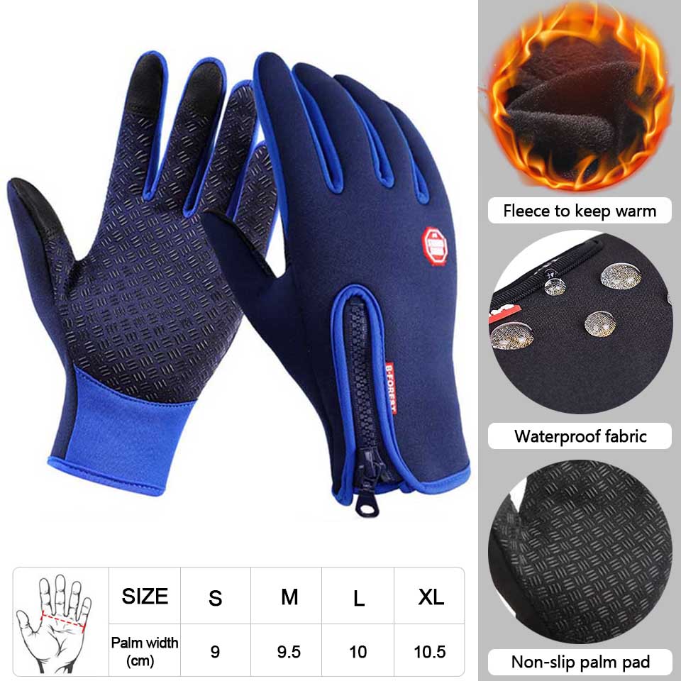 Premium Touchscreen-Warme Handschuhe: Outdoor, Radfahren, Motorrad, Sport, Fitness - Wasserdicht, Winddicht, Rutschfest - Winter