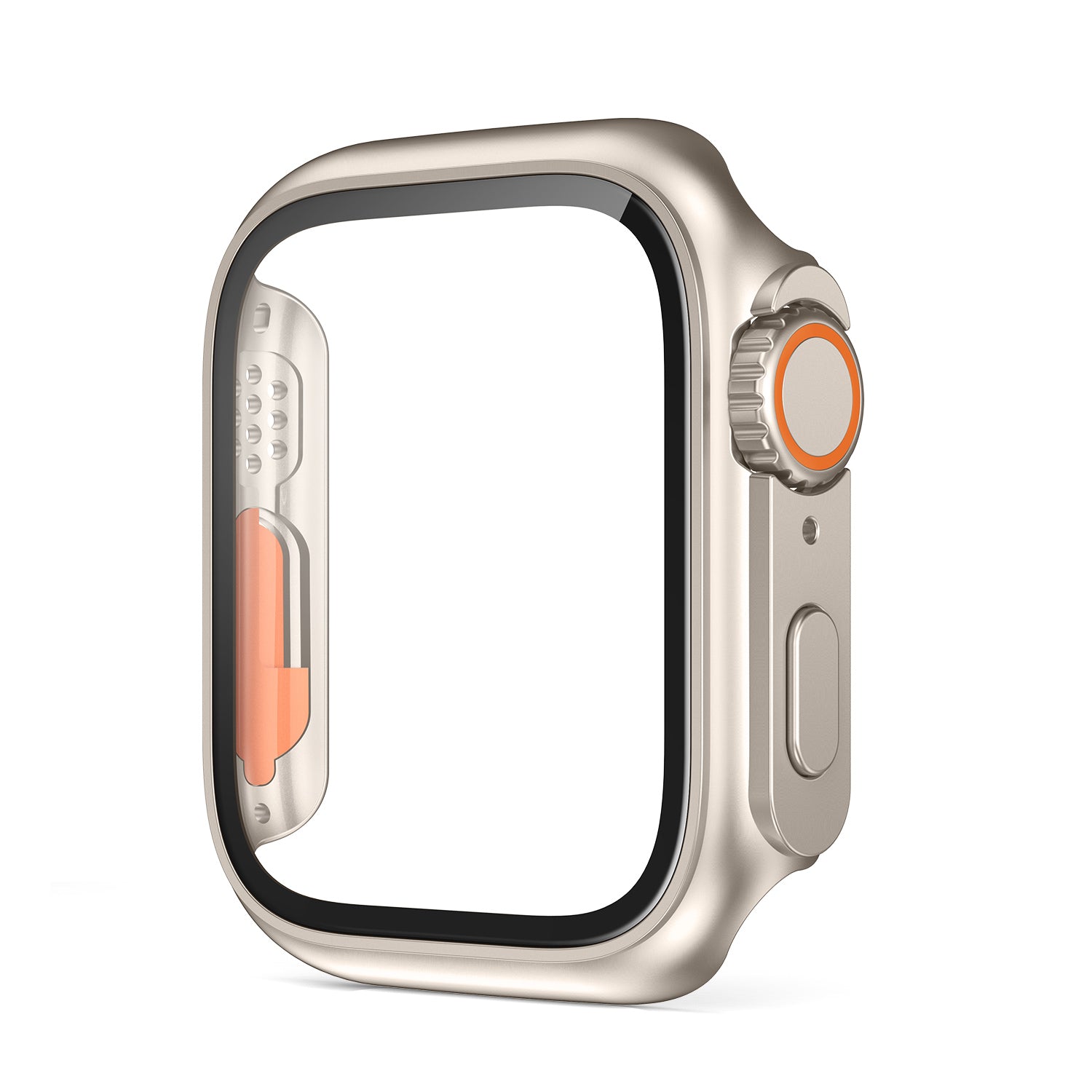 Premium Displayschutzfolie für Apple Watch 44mm 45mm 40mm 41mm - Hartes PC-Front | und Rückseitenstoßstangengehäuse für i