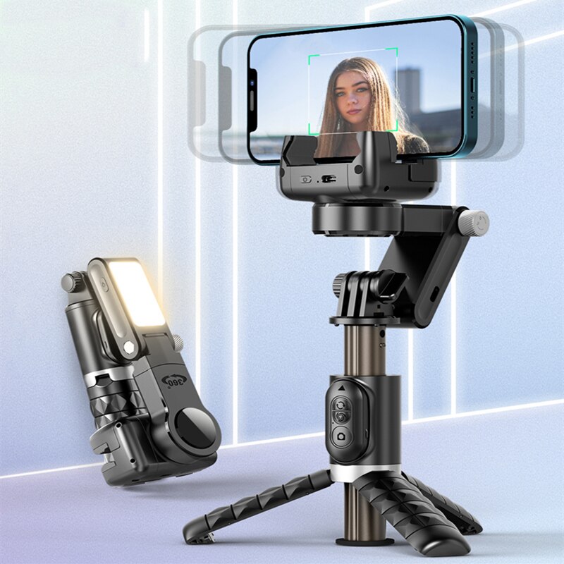 360° Dreh-Gimbal Stabilisator, Selfie Stick & Stativ: Hochwertiges Zubehör für Apple iPhone 15/14/13/12/11| Live-Fotografie
