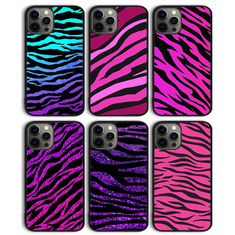 Premium Zebra-Muster Glitzer iPhone-Hülle | MagSafe-Case mit Rundumschutz & Kameralinsenschutz für Apple iPhone 16/16e, 15, 14, 13, 12 Pro Max, Pro, Plus & Mini Cover | Panzertasche & Stoßstangenabdeckung Handyhülle | Hochwertige Schutzhülle