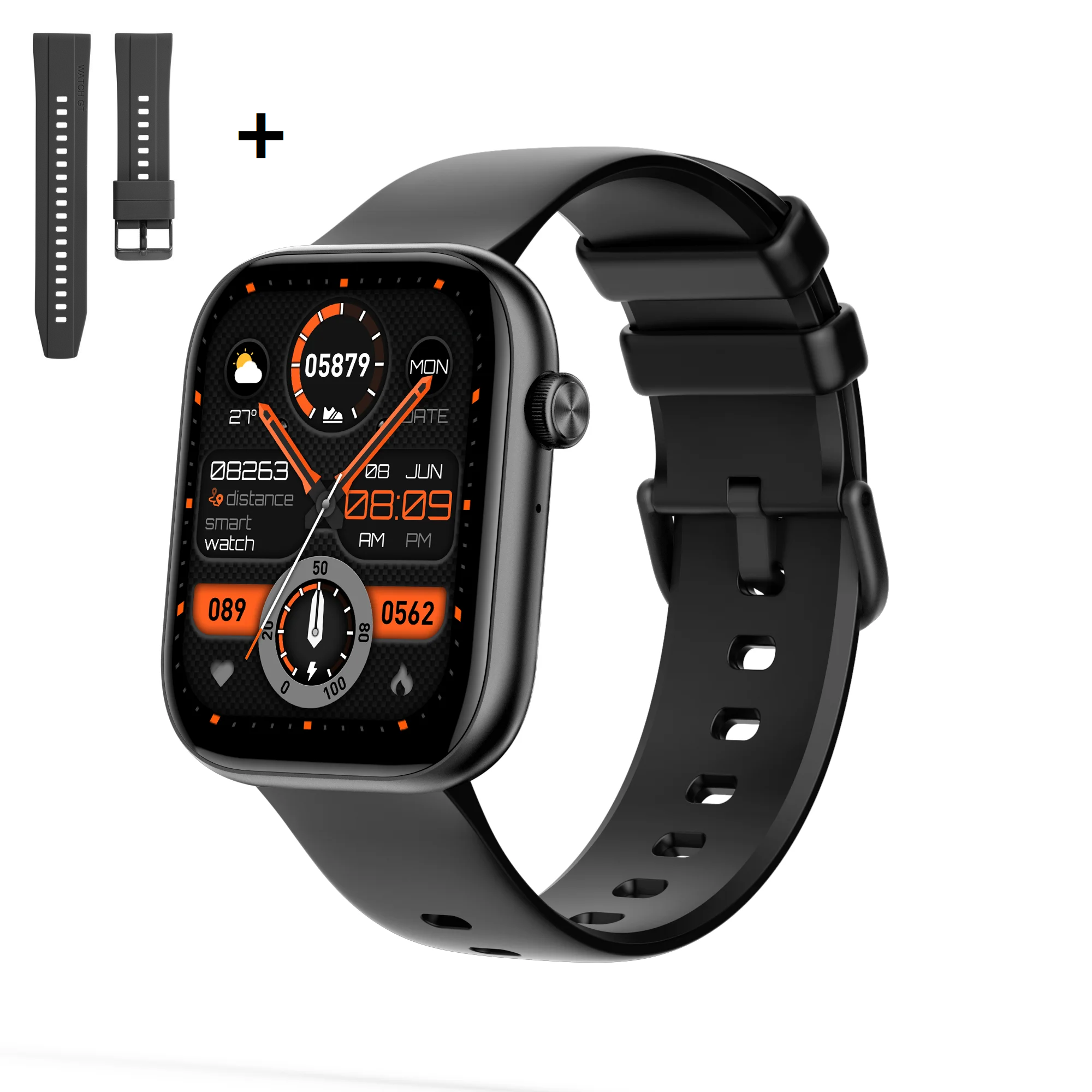 Premium Smartwatch Unisex – Fitness Watch with AI, Voice Calls, ECG, Blood Glucose Monitoring, Health Tracking, IP68 Waterproof, Step Counter, Heart Rate & Sleep Monitor, Notifications & Voice Assistant – For Women & Men