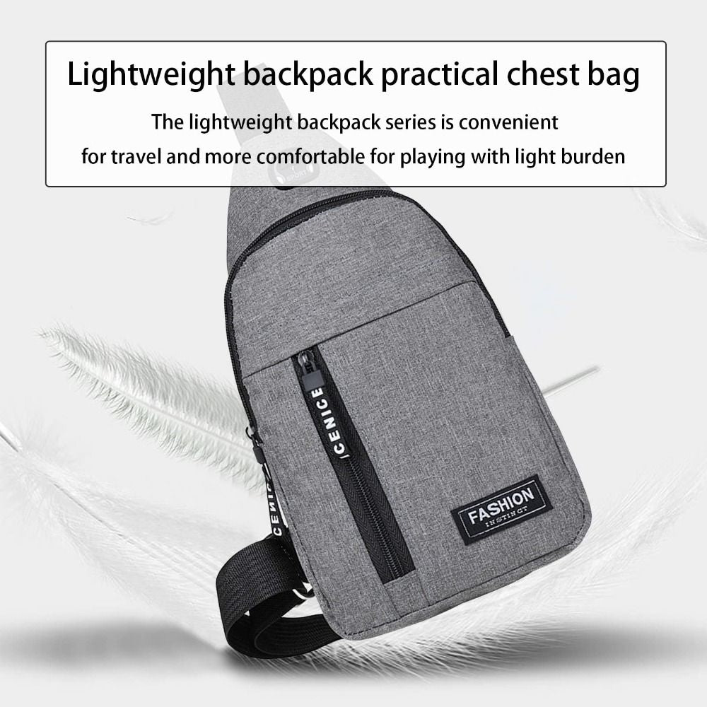 Hochwertige Neue Multifunktions-Brusttasche 2024: Herrenmode Trend aus Oxford Stoff, koreanischer Stil, Lässig und Wasserdicht - Phone Heaven Zone