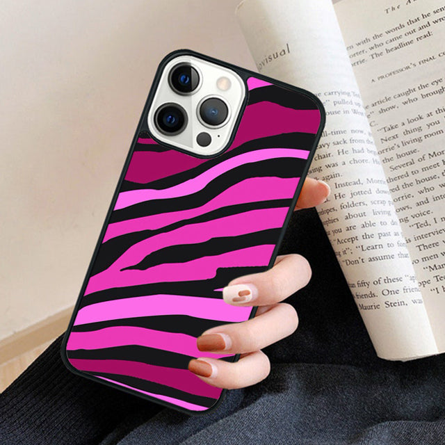 Premium Zebra-Muster Glitzer iPhone-Hülle | MagSafe-Case mit Rundumschutz & Kameralinsenschutz für Apple iPhone 16/16e, 15, 14, 13, 12 Pro Max, Pro, Plus & Mini Cover | Panzertasche & Stoßstangenabdeckung Handyhülle | Hochwertige Schutzhülle