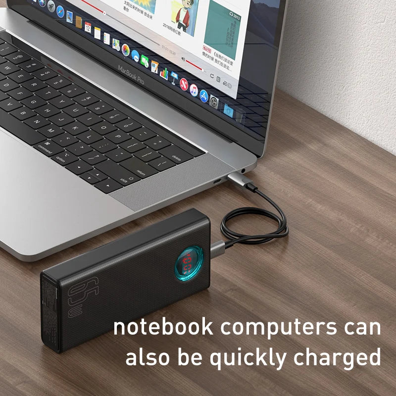 Premium Power Bank 10000mAh mit 22,5 W PD Schnellladegerät – Tragbares Ladegerät fürSmartphones, Apple iPhone, Samsung, iOS & Android AirPods, Earbuds, Android, Samsung, Xiaomi