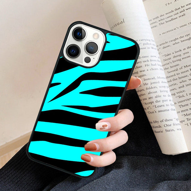 Premium Zebra-Muster Glitzer iPhone-Hülle | MagSafe-Case mit Rundumschutz & Kameralinsenschutz für Apple iPhone 16/16e, 15, 14, 13, 12 Pro Max, Pro, Plus & Mini Cover | Panzertasche & Stoßstangenabdeckung Handyhülle | Hochwertige Schutzhülle
