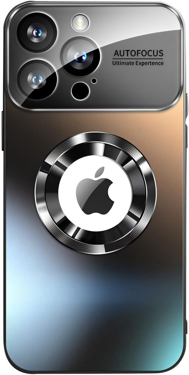 Luxus Matte Magnetische iPhone-Hülle mit Glaslinsen-Kameraschutz | Stoßfeste Tasche & MagSafe Case | Panzer-Schutzhülle für Apple iPhone 16/15/14/13/12 Pro Max Plus Mini | Handyhülle in limitierter Auflage