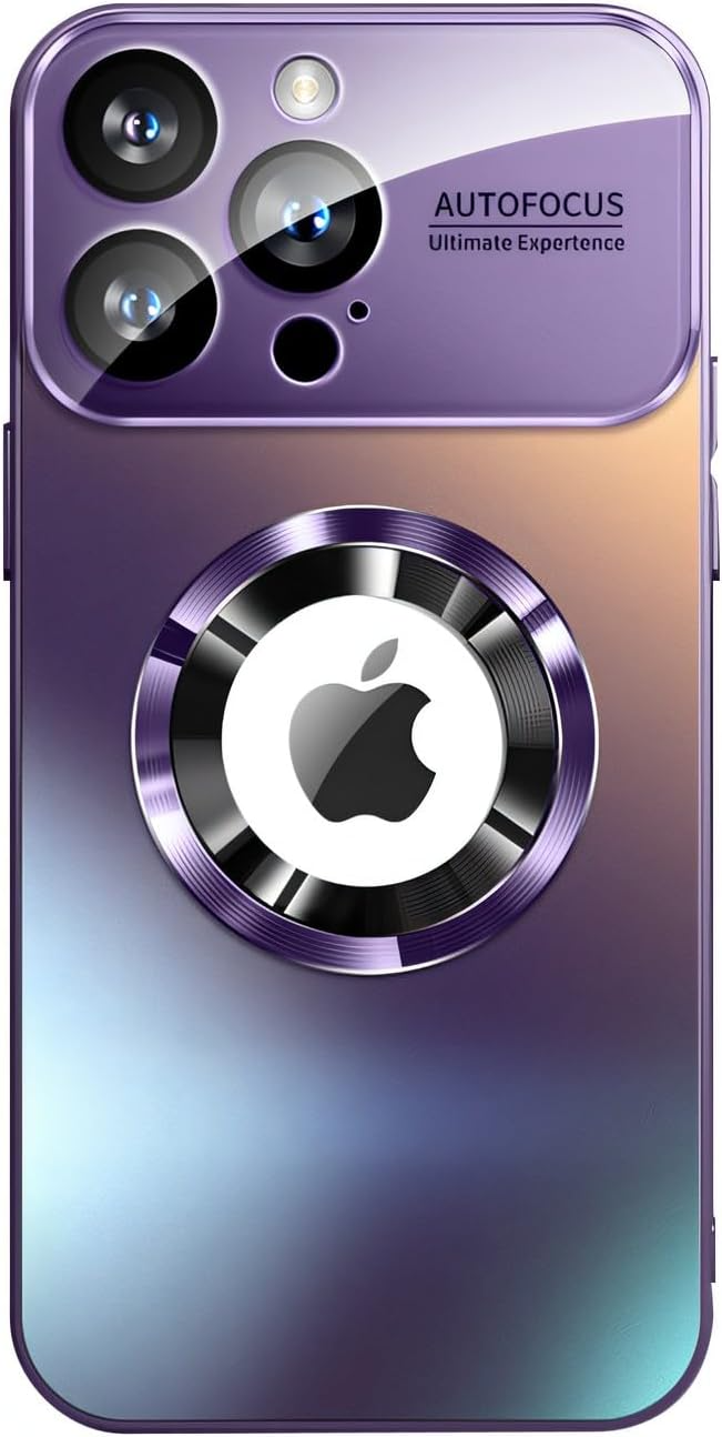Luxus Matte Magnetische iPhone-Hülle mit Glaslinsen-Kameraschutz | Stoßfeste Tasche & MagSafe Case | Panzer-Schutzhülle für Apple iPhone 16/15/14/13/12 Pro Max Plus Mini | Handyhülle in limitierter Auflage
