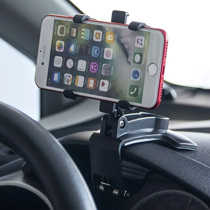 Premium 3-in-1 verstellbare Auto-Handyhalterung für Apple iPhone | Armaturenbrett, Rückspiegel & Sonnenblendenhalterung - Leicht 
