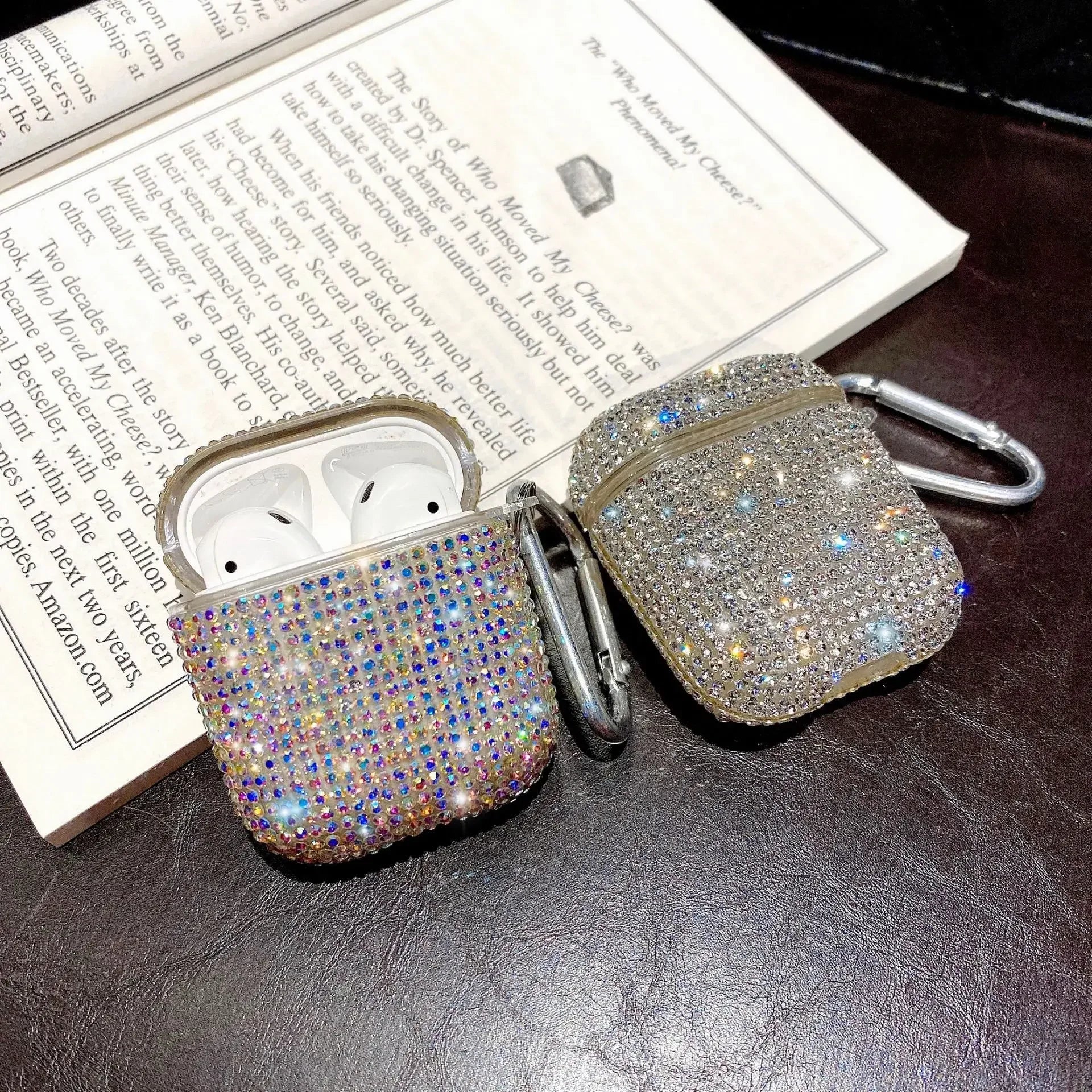Étui de luxe 3D Bling Diamond pour Apple AirPods Pro et AirPods 1/2/3 - MagSafe Case Accessoires pour écouteurs Bluetooth sans fil