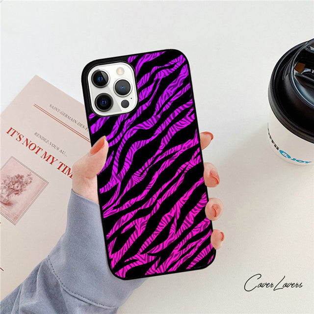 Premium Zebra-Muster Glitzer iPhone-Hülle | MagSafe-Case mit Rundumschutz & Kameralinsenschutz für Apple iPhone 16/16e, 15, 14, 13, 12 Pro Max, Pro, Plus & Mini Cover | Panzertasche & Stoßstangenabdeckung Handyhülle | Hochwertige Schutzhülle