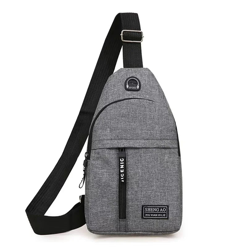 Hochwertige Neue Multifunktions-Brusttasche 2024: Herrenmode Trend aus Oxford Stoff, koreanischer Stil, Lässig und Wasserdicht - Phone Heaven Zone