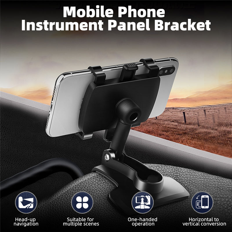 Premium 3-in-1 verstellbare Auto-Handyhalterung für Apple iPhone | Armaturenbrett, Rückspiegel & Sonnenblendenhalterung - Leicht 