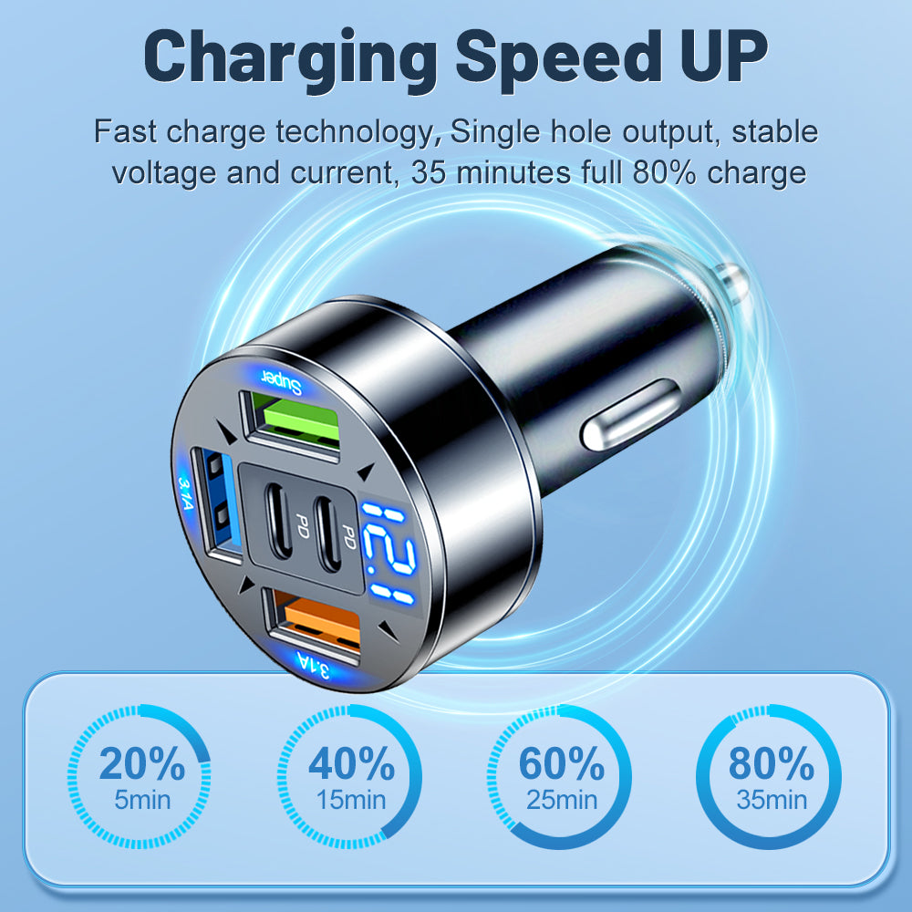 Transmetteur FM Bluetooth 5.2 haut de gamme, chargeur USB pour voiture, adaptateur FM/Aux, amplificateur de basses, station de recharge USB pour voiture à 3 ports