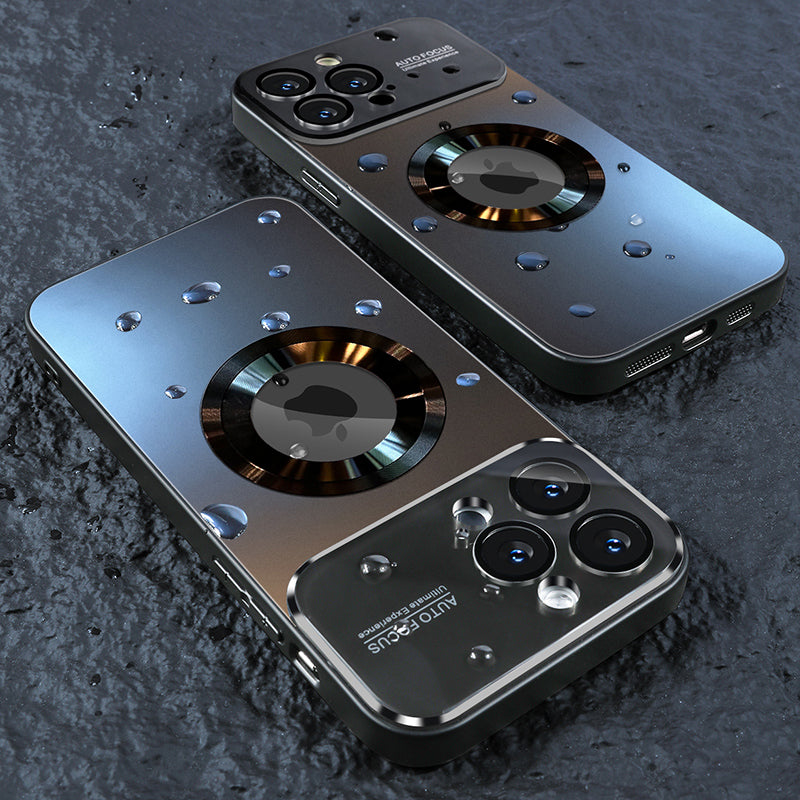 Luxus Matte Magnetische iPhone-Hülle mit Glaslinsen-Kameraschutz | Stoßfeste Tasche & MagSafe Case | Panzer-Schutzhülle für Apple iPhone 17/17 Air, 16/16e, 15, 14, 13 Pro Max Plus  | Handyhülle in limitierter Auflage