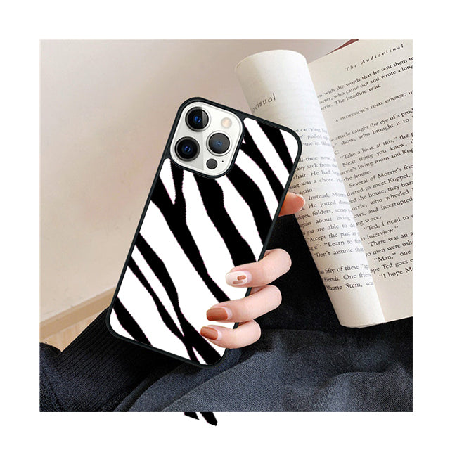 Premium Zebra-Muster Glitzer iPhone-Hülle | MagSafe-Case mit Rundumschutz & Kameralinsenschutz für Apple iPhone 16/16e, 15, 14, 13, 12 Pro Max, Pro, Plus & Mini Cover | Panzertasche & Stoßstangenabdeckung Handyhülle | Hochwertige Schutzhülle