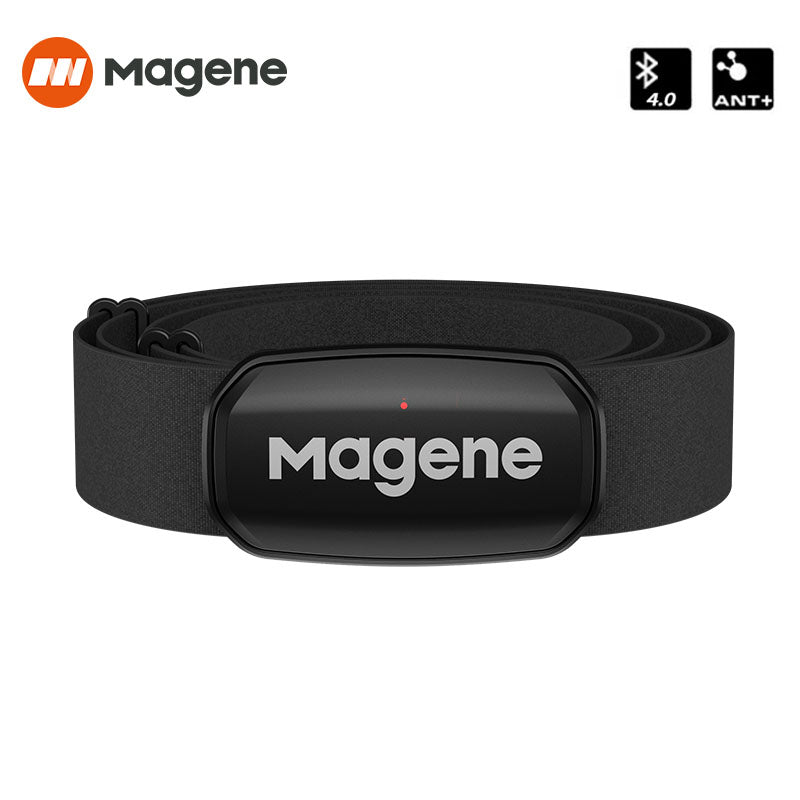 Herzfrequenzmesser Fitnessgerät mit Hochwertiges Bluetooth Herzfrequenzsensor und Brustgurt | LED-Licht und Tracking