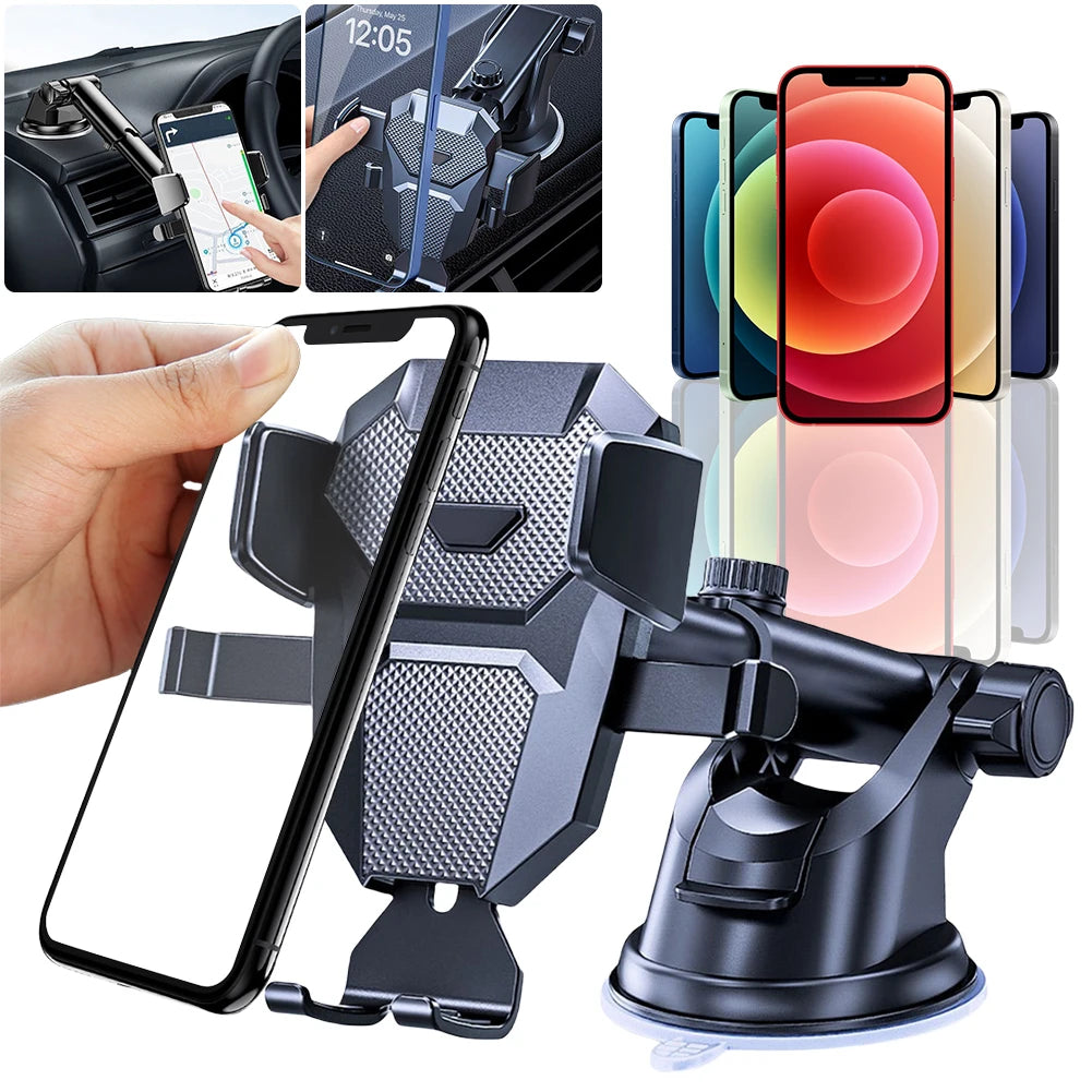 Hochwertige Auto Handyhalterung Apple iPhone 15,14,13,12,11 Pro, Xiaomi,Huawei,Samsung Saugnapfhalterung GPS Mobiltelefone