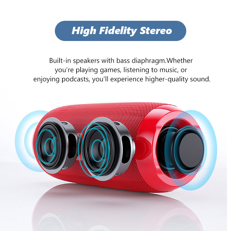 Hochwertiger drahtloser Bluetooth-Lautsprecher: Klein, tragbar, mit lautem Subwoofer, FM-Radio und TF-Kartenunterstützung