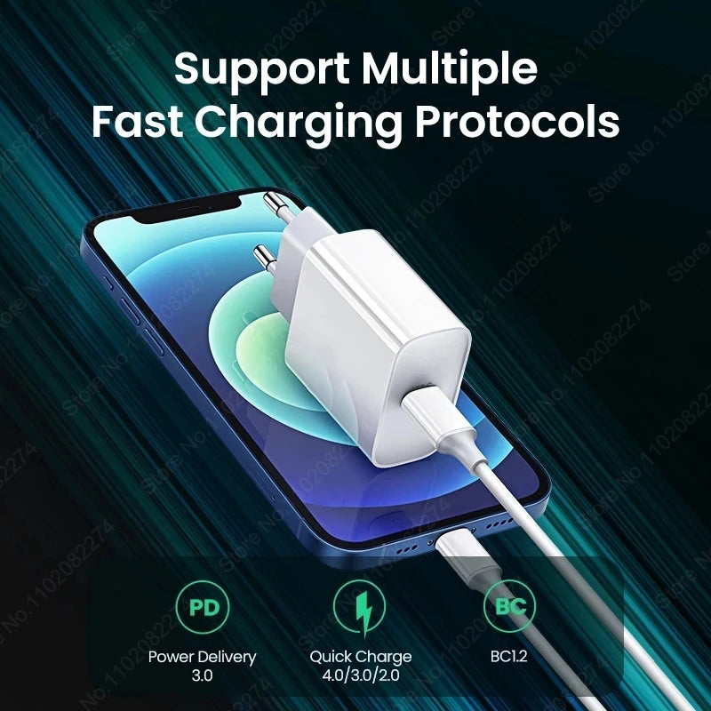 Hochwertiges USB Typ C PD 20W Kabel für Apple iPhone SE 15 14 13 12 11 Pro Max Plus Mini X XS 8 | Prämie Schnelle USB C Kabel