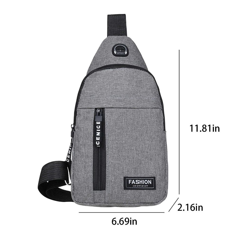 Hochwertige Neue Multifunktions-Brusttasche 2024: Herrenmode Trend aus Oxford Stoff, koreanischer Stil, Lässig und Wasserdicht - Phone Heaven Zone