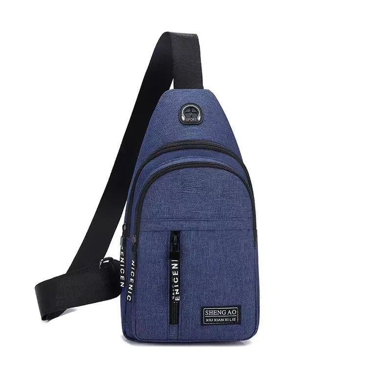 Hochwertige Neue Multifunktions-Brusttasche 2024: Herrenmode Trend aus Oxford Stoff, koreanischer Stil, Lässig und Wasserdicht - Phone Heaven Zone