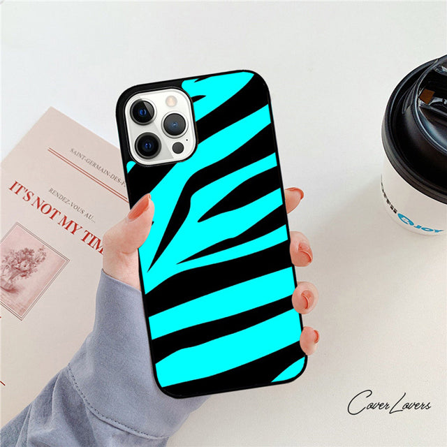 Premium Zebra-Muster Glitzer iPhone-Hülle | MagSafe-Case mit Rundumschutz & Kameralinsenschutz für Apple iPhone 16/16e, 15, 14, 13, 12 Pro Max, Pro, Plus & Mini Cover | Panzertasche & Stoßstangenabdeckung Handyhülle | Hochwertige Schutzhülle