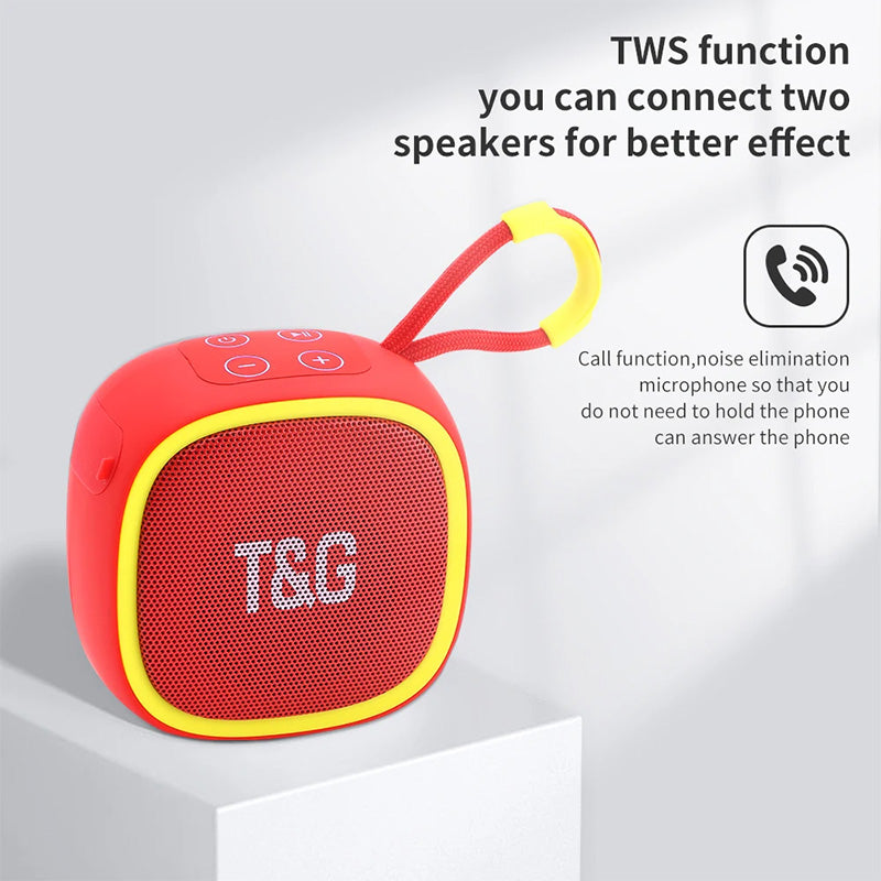 Hochwertiger T&G Mini-Bluetooth-Lautsprecher: Tragbar, Drahtlos, Outdoor-Sport Audio, Stereo, TF- & FM-Kartenunterstützung