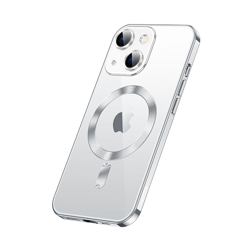 Luxus Ultra-Dünne iPhone Hülle mit MagSafe: 360° Vollschutz aus Metall und Glas, Magnetische Adsorption | Stoßfest mit Glasobjektiv-Kameraschutz, Panzer-Schutzhülle | Stilvolle Handyhülle Apple iPhone 16/16e, 15, 14, 13, 12 Pro Max, Pro, Plus, Mini Cover