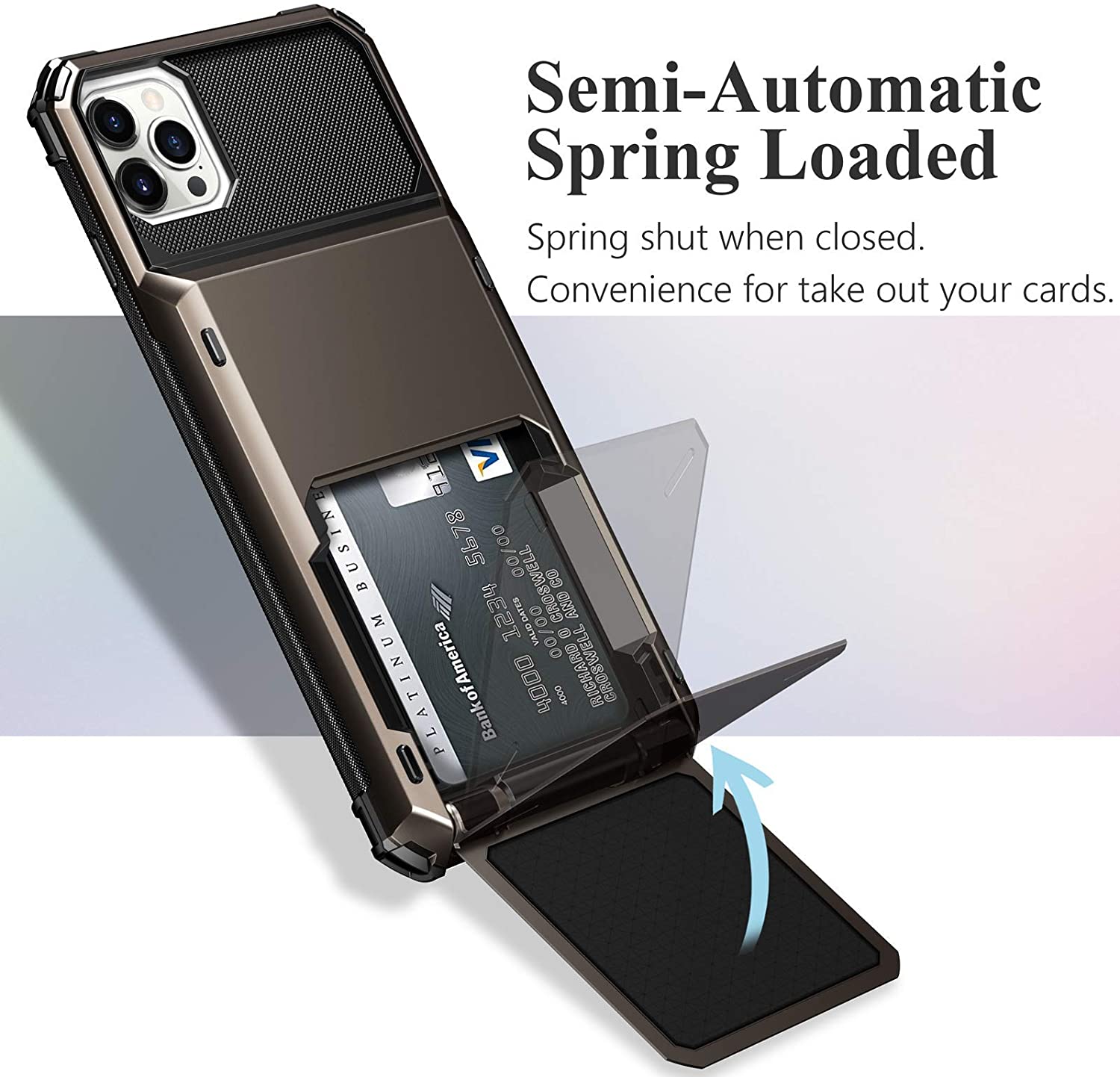 High-Quality Wallet with 4 Card Slots and Credit Card Holder Cover iPhone Case | MagSafe Case with 360-Degree Protection and Camera Lens Cover for Apple iPhone 16/15/14/13/12 Pro Max, Plus Mini | Armor Phone Case | Premium Wallet Protective Cover