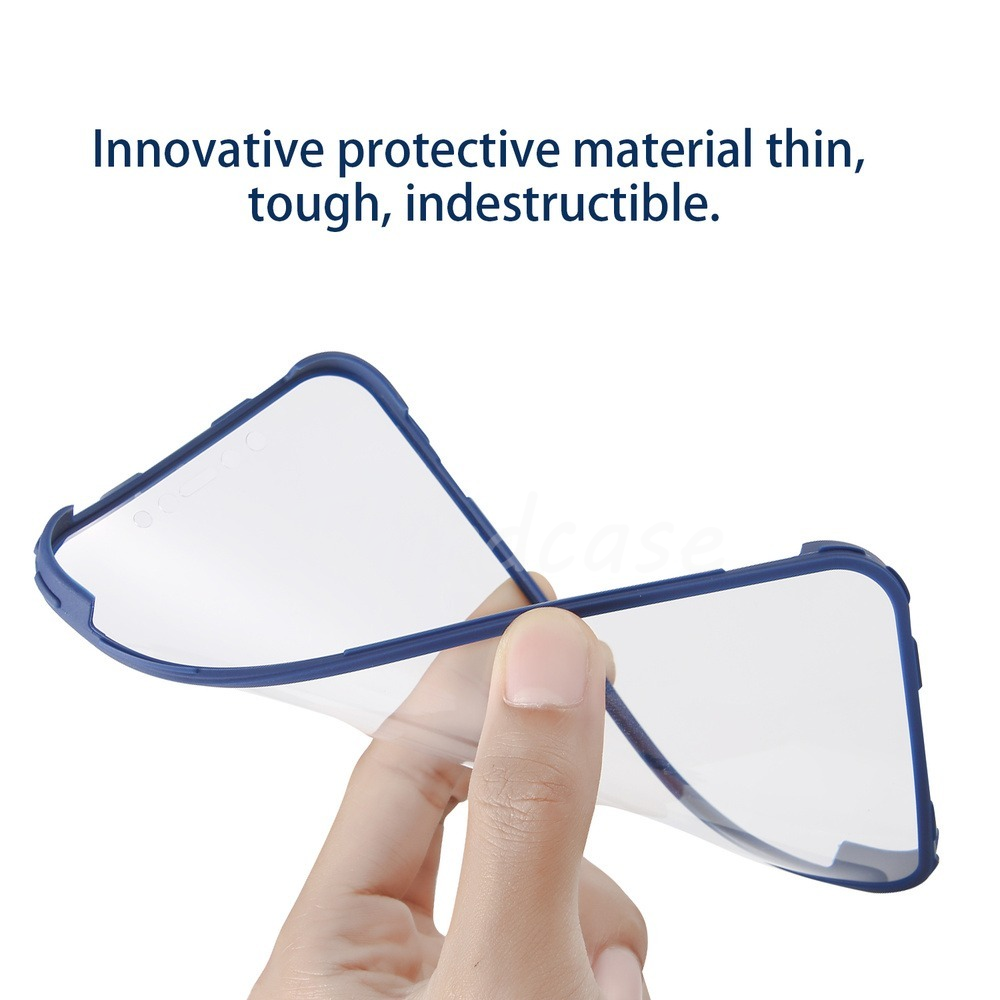 Hochwertige Transparente 360 Grad Silikon-Schutz iPhone Hülle mit MagSafe | Rundumschutz und Kameralinsenschutz für Apple iPhone 16/16e, 15, 14, 13, 12 Pro Max, Pro, Plus & Mini Cover | Panzertasche und Stoßstangenabdeckung | Hochwertige Handyhülle
