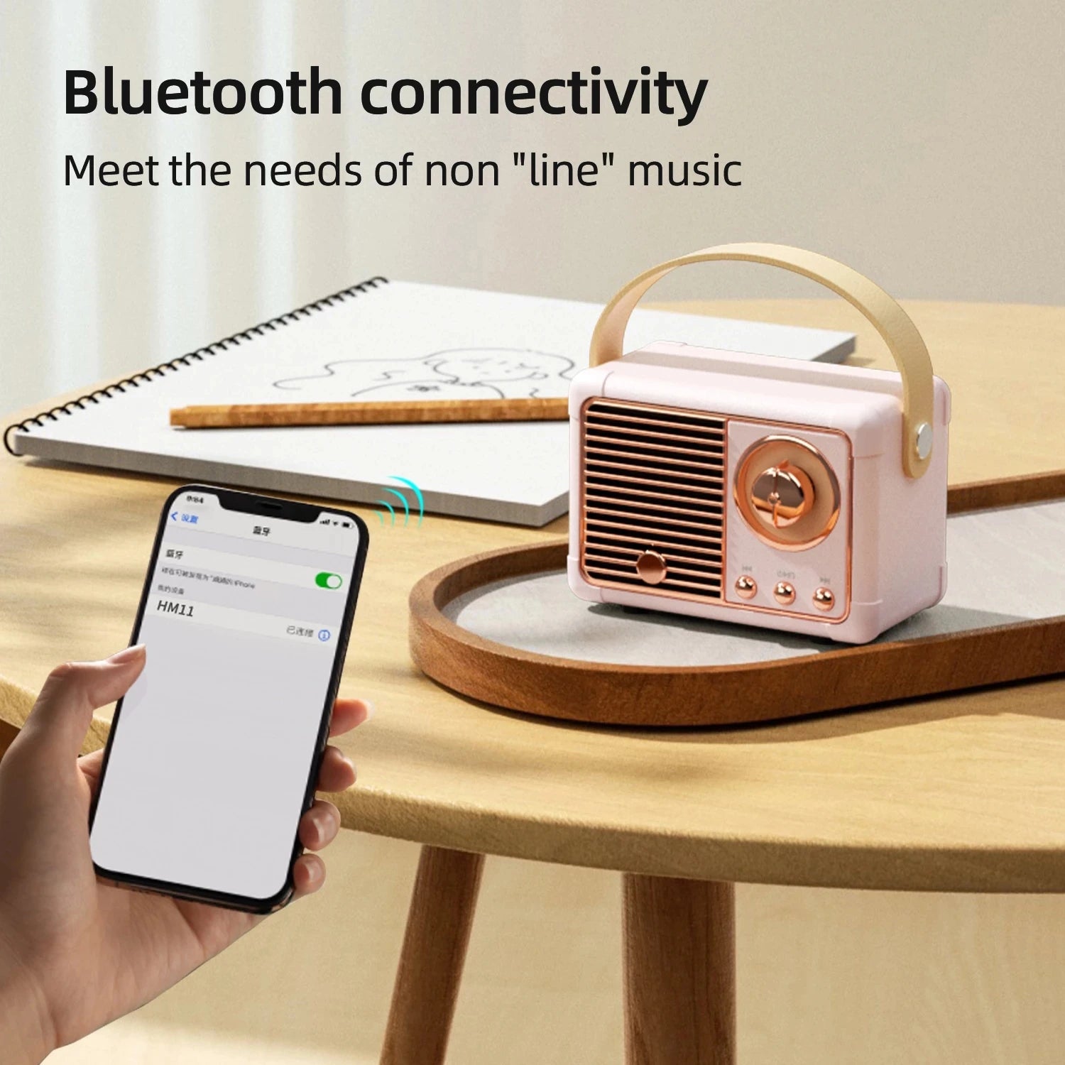 Hochwertiges HM11 Tragbarer Bluetooth-Lautsprecher Drahtloser Bass-Subwoofer Wasserdicht für Outdoor-Auto-Stereo-Lautsprecher