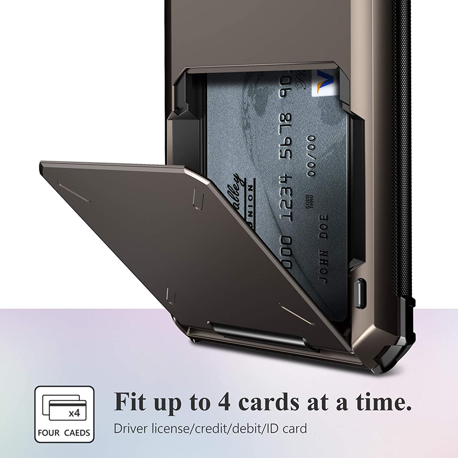 High-Quality Wallet with 4 Card Slots and Credit Card Holder Cover iPhone Case | MagSafe Case with 360-Degree Protection and Camera Lens Cover for Apple iPhone 16/15/14/13/12 Pro Max, Plus Mini | Armor Phone Case | Premium Wallet Protective Cover