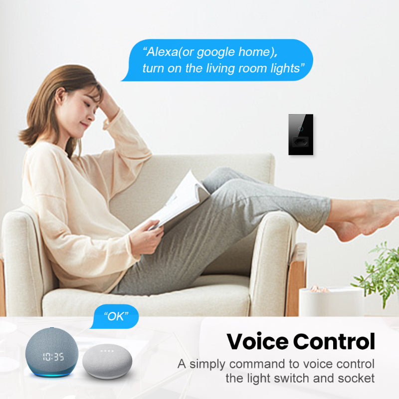 Premium WiFi Lichtschalter Touch Sensor Smart Switch App Fernbedienung