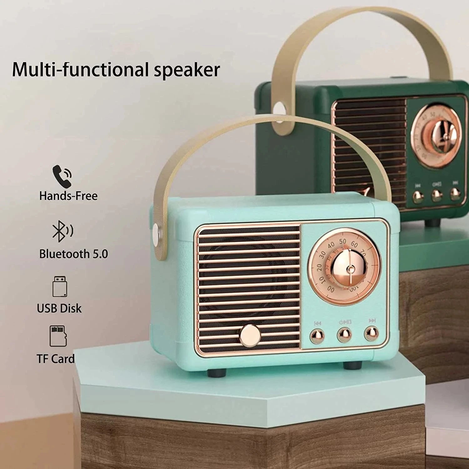 Hochwertiges HM11 Tragbarer Bluetooth-Lautsprecher Drahtloser Bass-Subwoofer Wasserdicht für Outdoor-Auto-Stereo-Lautsprecher