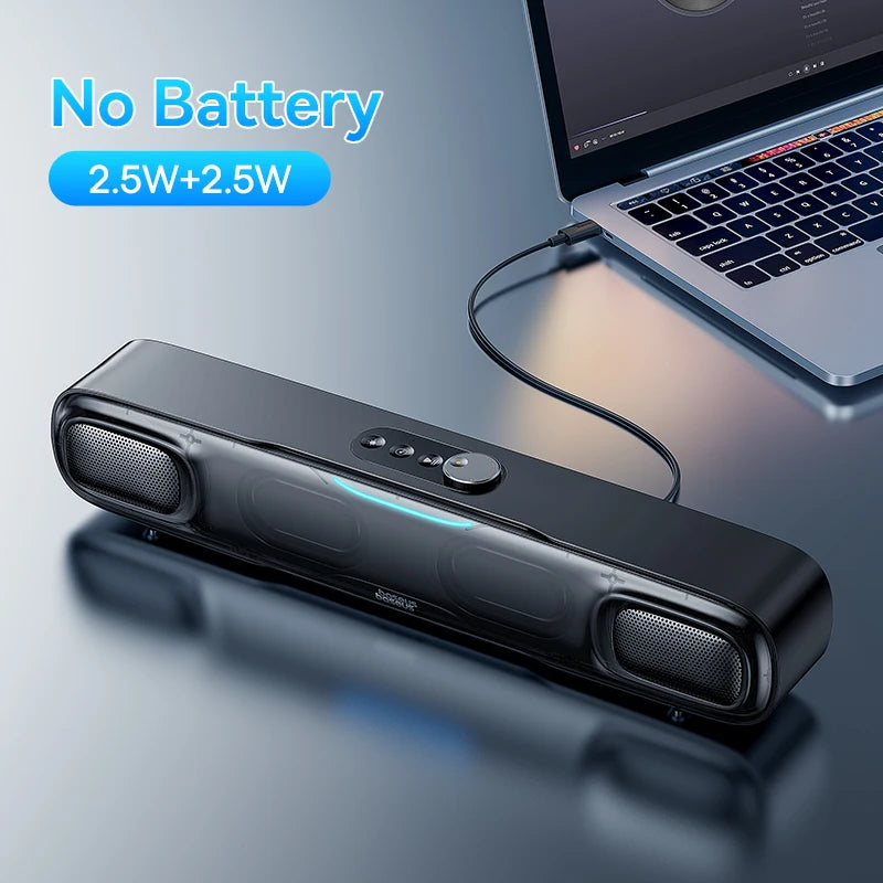Hochwertiges DS10 Schreibtisch Mini Soundbar Lautsprecher Bluetooth 4.1 Triple-Mode | Audio 3D Sound Scape Surround Subwoofe
