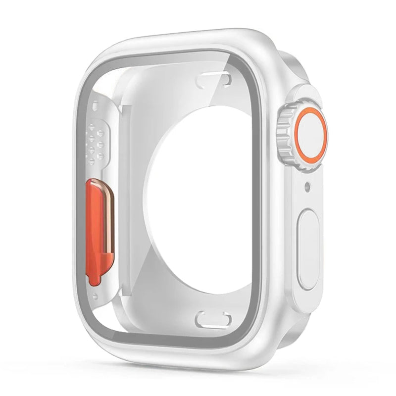 Premium Displayschutzfolie für Apple Watch 44mm 45mm 40mm 41mm - Hartes PC-Front | und Rückseitenstoßstangengehäuse für i