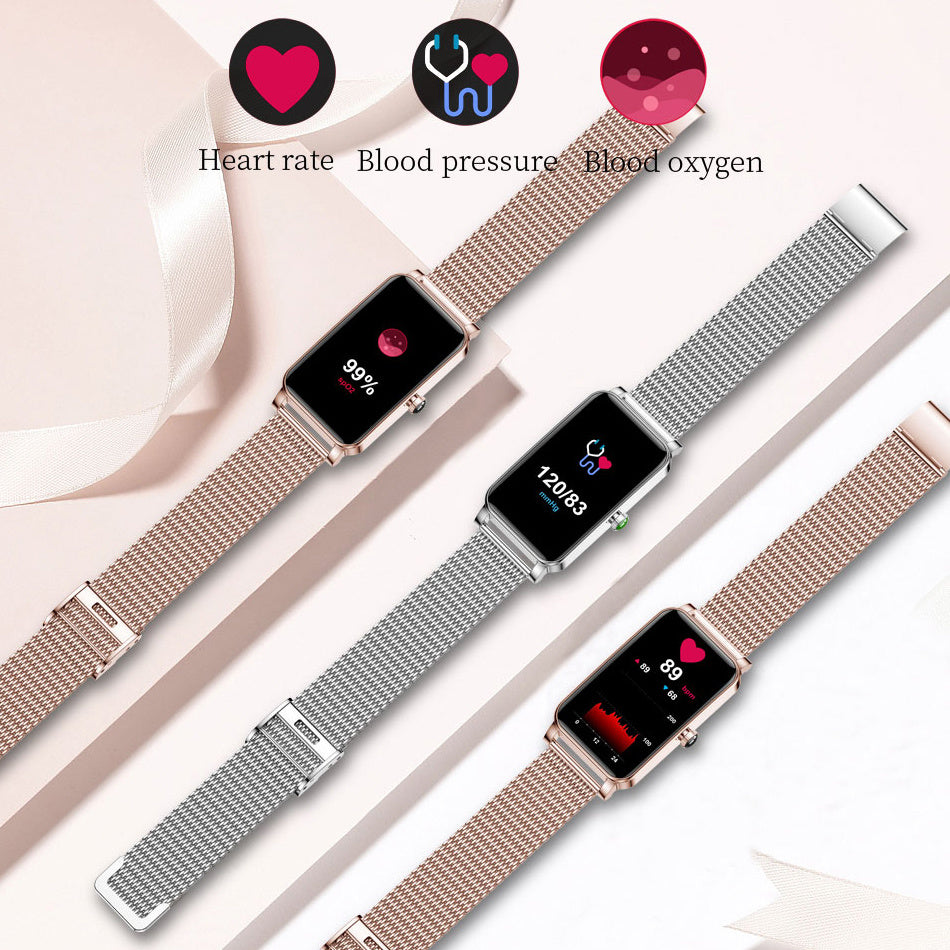 Premium Luxus Smartwatch für Damen mit Full-Touchscreen, Bluetooth-Anruf, IP67 Wasserdicht, Fitness- & Gesundheitstracker, Elegantes Sportdesign – Stilvolle Uhr für den Alltag – Kompatibel mit iOS & Android Smartphones – Limitierte Auflage