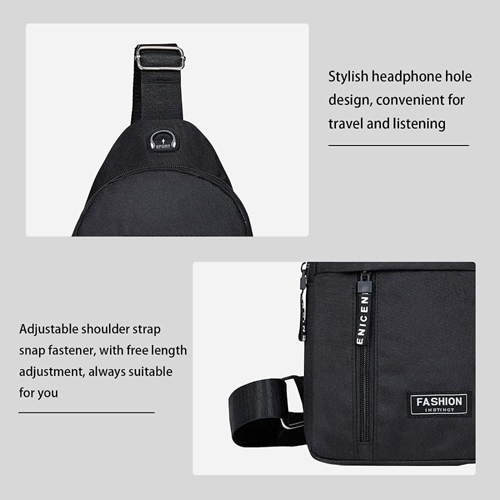 Hochwertige Neue Multifunktions-Brusttasche 2024: Herrenmode Trend aus Oxford Stoff, koreanischer Stil, Lässig und Wasserdicht - Phone Heaven Zone
