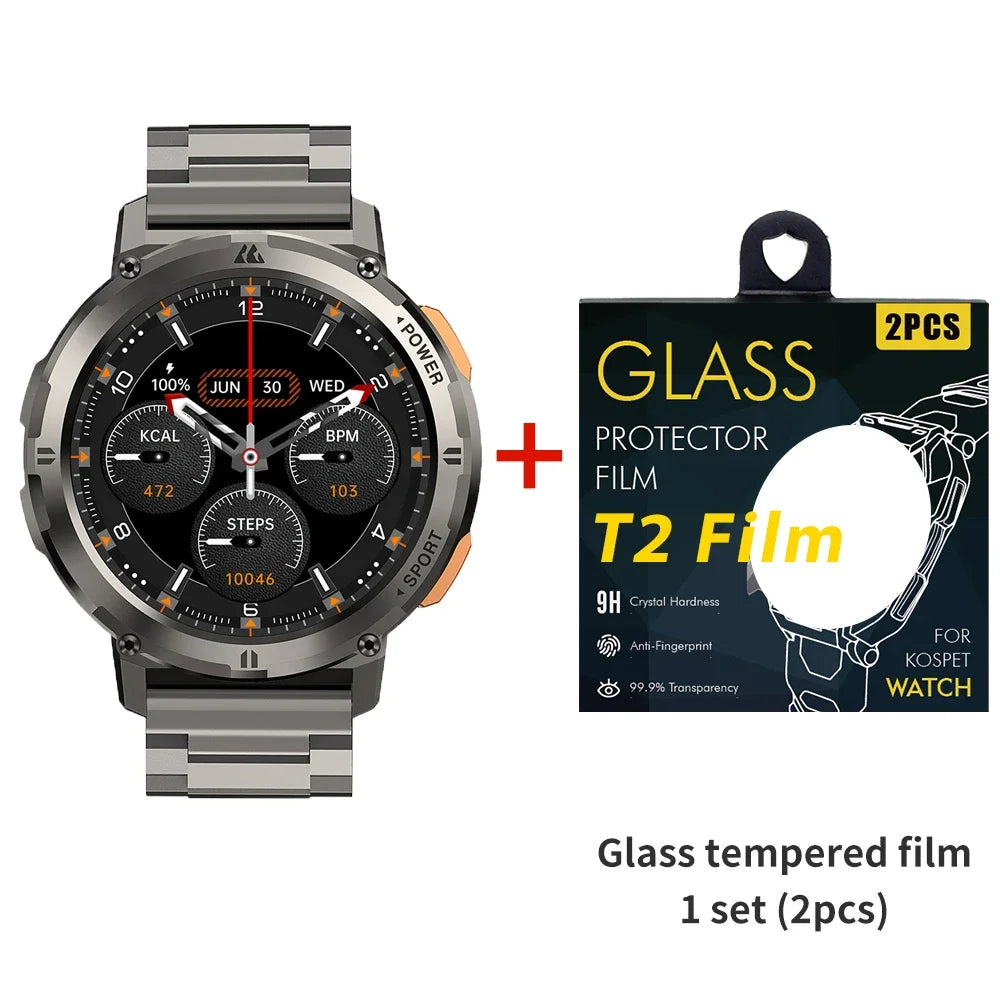 Luxus 1.39" Bluetooth Anruf Smartwatch Männer Sport Fitness Uhren | IP68 Wasserdichte Smartwatch für Xiaomi Android iOS K52 
