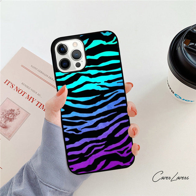 Premium Zebra-Muster Glitzer iPhone-Hülle | MagSafe-Case mit Rundumschutz & Kameralinsenschutz für Apple iPhone 16/16e, 15, 14, 13, 12 Pro Max, Pro, Plus & Mini Cover | Panzertasche & Stoßstangenabdeckung Handyhülle | Hochwertige Schutzhülle