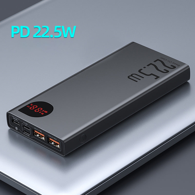 Premium Power Bank 10000mAh mit 22,5 W PD Schnellladegerät – Tragbares Ladegerät fürSmartphones, Apple iPhone, Samsung, iOS & Android AirPods, Earbuds, Android, Samsung, Xiaomi