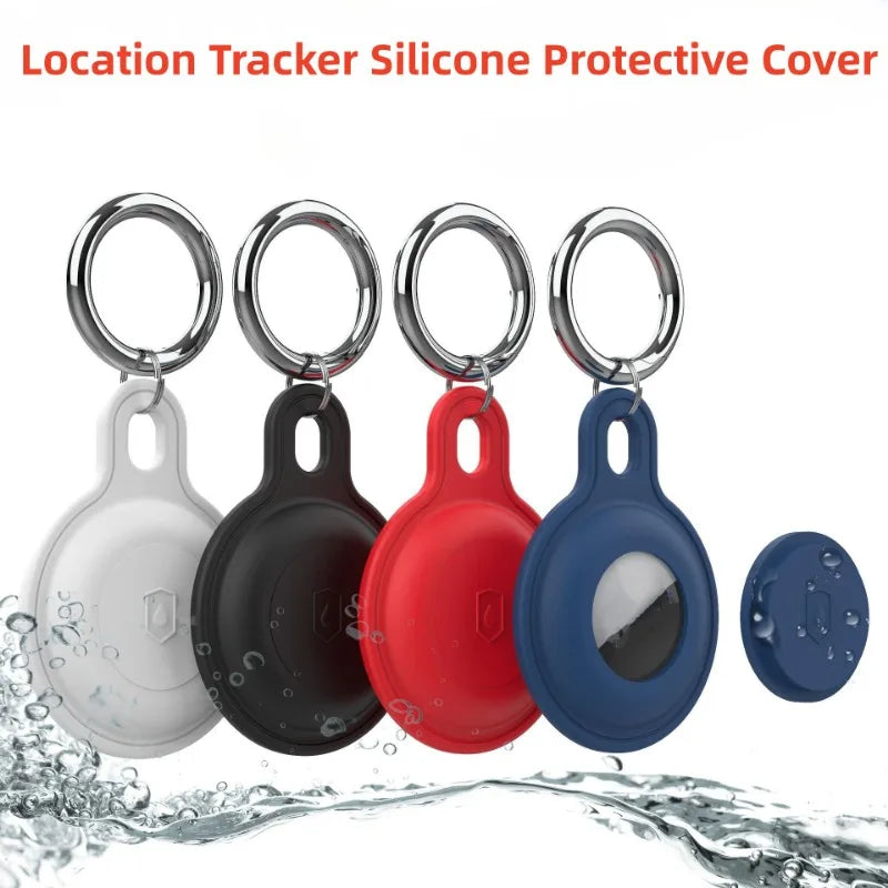 Hochwertiger Retro-Leder Schlüsselring für Apple Airtag Locator Tracker | Apple Airtag Armband Anti-Drop Schutzhülle